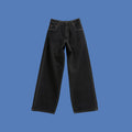 Washed Black Wide-Leg Jeans